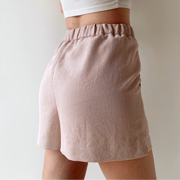 ‼️SOLD‼️ Wilfred light mauve pink high rise shorts - Picture 2 of 7